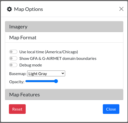 Map Options